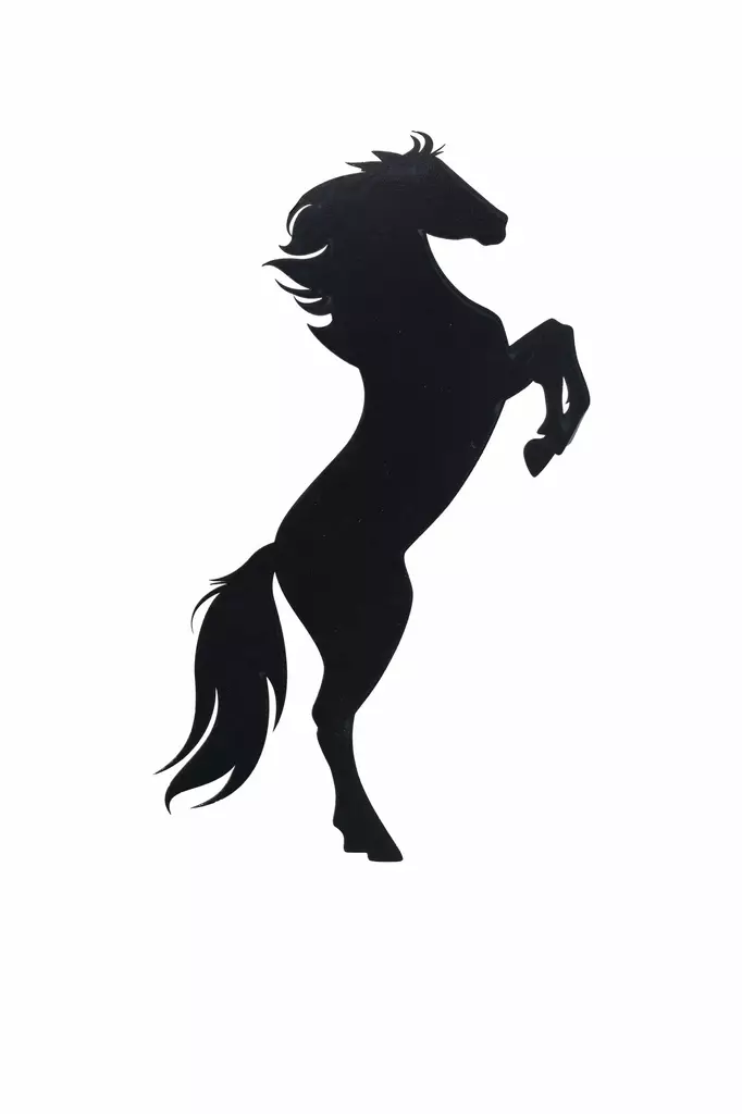 LED Väggdekor MDF Wallity Wild Horse Blå MDF 60x30 cm - Ljussmycken och ljusfigurer - 8683342966559 - 1