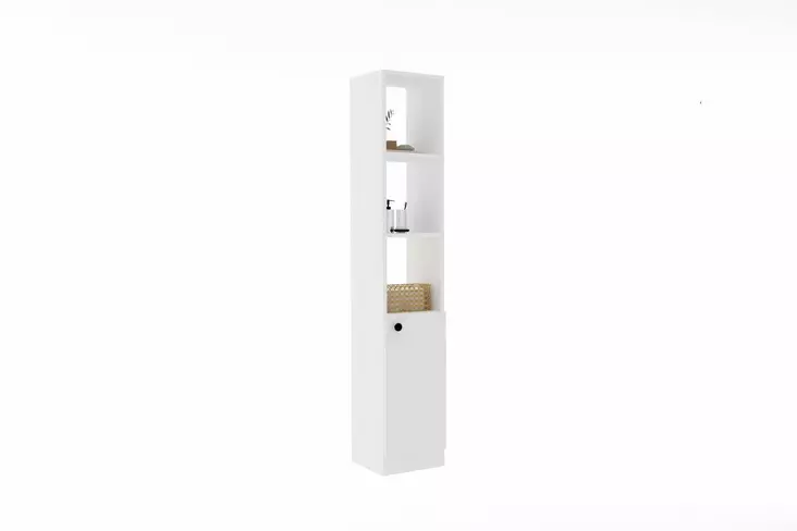 Badrumsskåp Hanah Home White Vit Spånskiva 30x170x29,6 cm - Badrumsmöbler - 8681875036169 - 1