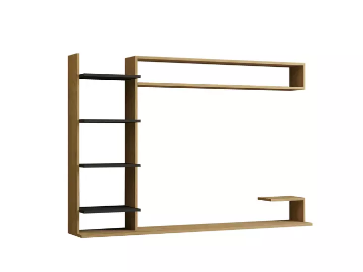 TV-bänk Hanah Home Noble Safir Antracit Spånskiva 180x121,8x29,6 cm - TV-bänkar - 8683342740289 - 1