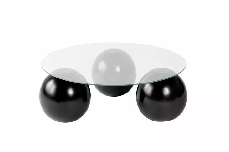 Soffbord Nordure Miro Svart Härdat Glas 85x30x85 cm - Soffbord - 8684283730049 - 1