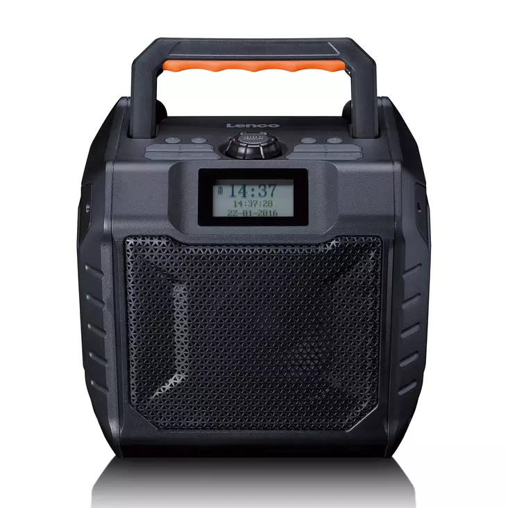 Kraftfull bärbar DAB+/FM-radio för utomhusbruk med Bluetooth® IPX5-vattentät Grå - Radioapparater - 8711902086369 - 10