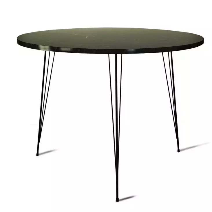 Matbord Hanah Home Sandalf Royal Svart Vit Spånskiva 90x75x90 cm - Bord - 8681875741889 - 1
