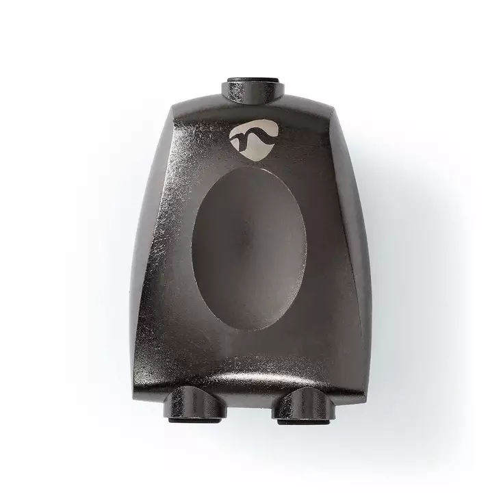 TosLink Adapter | TosLink Hona | 2x TosLink Hona | Splitter | Aluminium | Grått Med Metall | 1 st. | Låda - Ljudadaptrar - 5412810333509 - 1