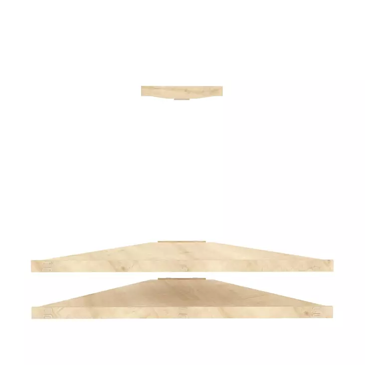 TV-bänk Hanah Home Mensi Ek Spånskiva 120x5x49 cm - TV-bänkar - 8683743960279 - 1