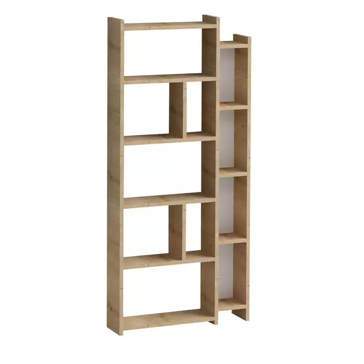 Bokhylla Hanah Home Momo Ek Spånskiva 65x150x15 cm - Bokhyllor - 8683743537099 - 1