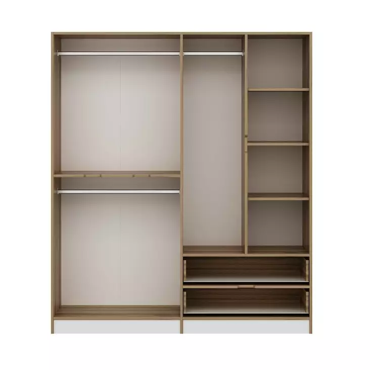 Garderob Hanah Home Elina Dore Spånskiva 185x208x52 cm - Garderober - 8683742561989 - 1