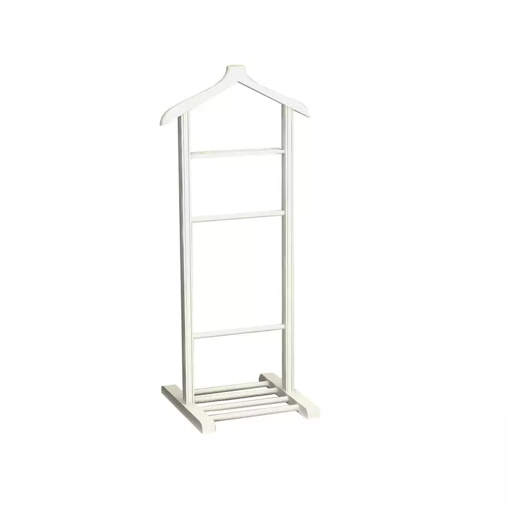 Klädhängare Hanah Home Beta Single Vit Massivt Trä 33,5x120x46 cm - Möbler - 8682870972919 - 1