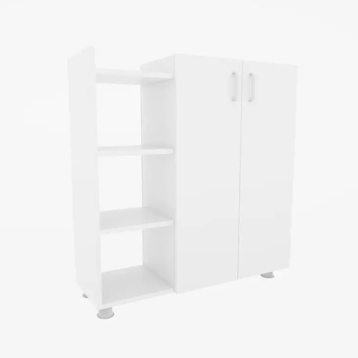 Skoskåp Hanah Home Asus Vit Spånskiva 90x95x29,6 cm - Skoskåp - 8681181613689 - 1