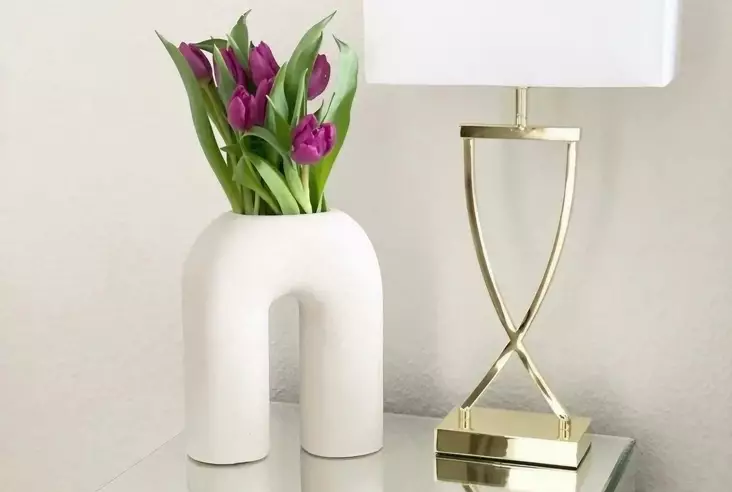 Vas Aberto Design CY0069 Vit Keramik 16x5x20 cm - Hängande blomkrukor och vaser - 8684282978619 - 1