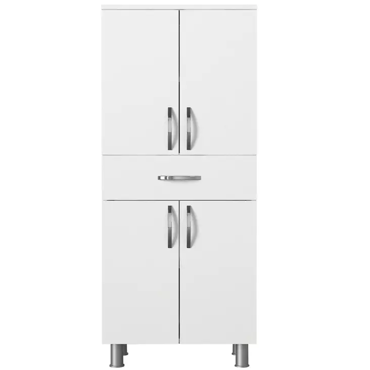 Badrumsskåp Hanah Home Arizona 4 Kapak Vit Spånskiva 59,4x140x31,5 cm - Badrumsmöbler - 8681181596579 - 1