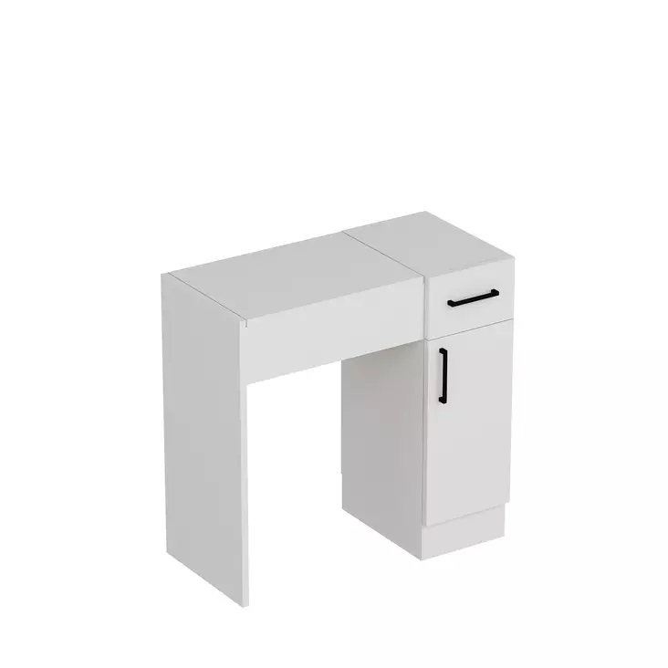 Sminkbord Hanah Home Inci Vit Spånskiva 74,2x107,5x37,6 cm - Toalettbord - 8681875796049 - 1