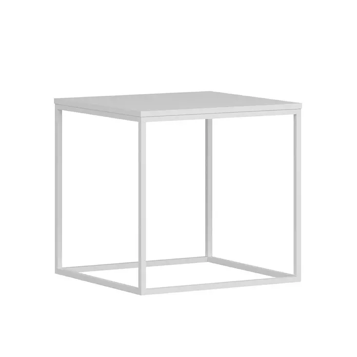 Sidobord Hanah Home Basak Vit Spånskiva 52x50x50 cm - Sidobord och extrabord - 8683742465669 - 1