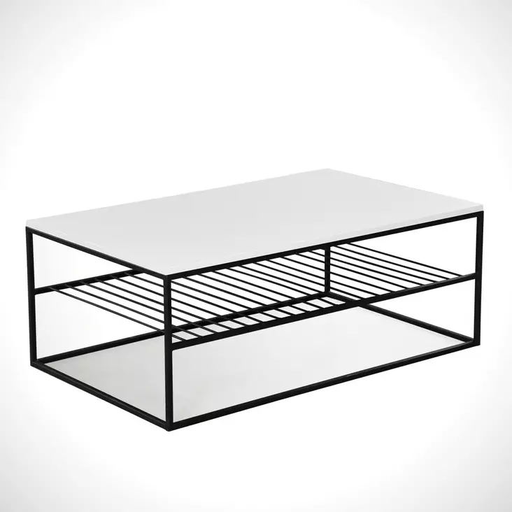 Soffbord Hanah Home Etna Vit Spånskiva 95x43x55 cm - Soffbord - 8681875559859 - 1
