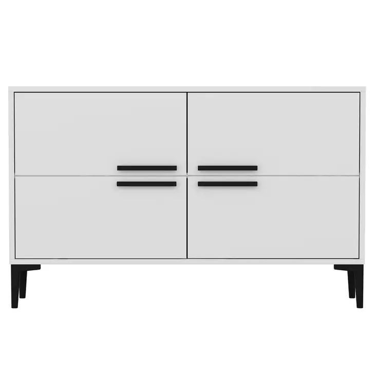TV-bänk Hanah Home White Vit Spånskiva 120x75x30 cm - TV-bänkar - 8683742102519 - 1