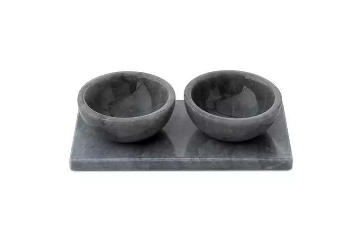 Skål Set Hermia Grå Verona Marmor 3 Delar - Serveringsfat - 8684283056309 - 1