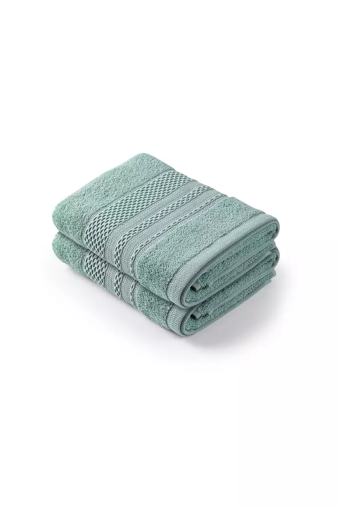 Handduk Set Mijölnir Grön 100% Bomull 50x90 cm & 50x90 cm - Handdukar - 8684283056699 - 1