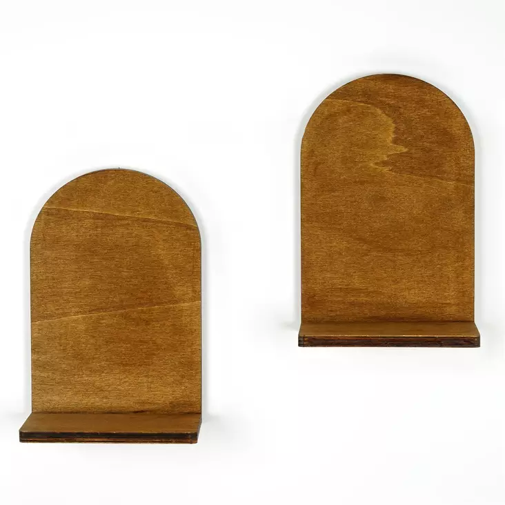 Vägghylla Hanah Home Raf261 Valnöt Plywood 16x26x9 cm - Klädhängare - 8684282095729 - 1