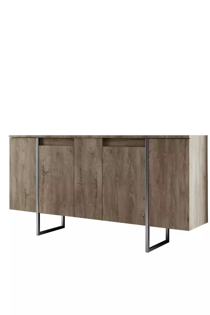 Konsolbord Hanah Home Luxe Valnöt Spånskiva 160x35x80 cm - Byråer och skåp - 8684282832409 - 1