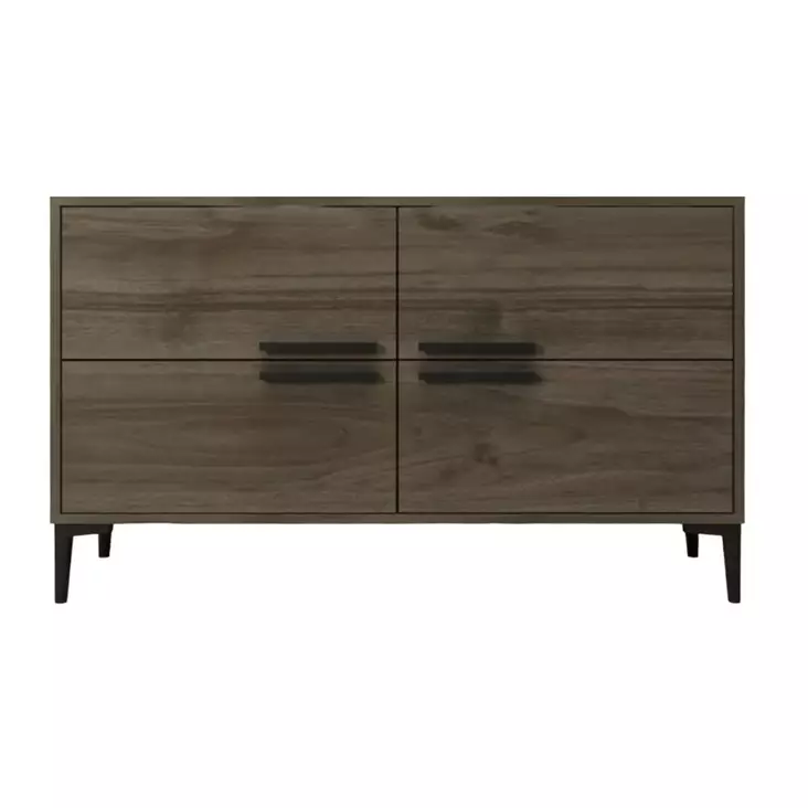 TV-bänk Hanah Home Ctn Valnöt Spånskiva 120x75x30 cm - TV-bänkar - 8683742102489 - 1