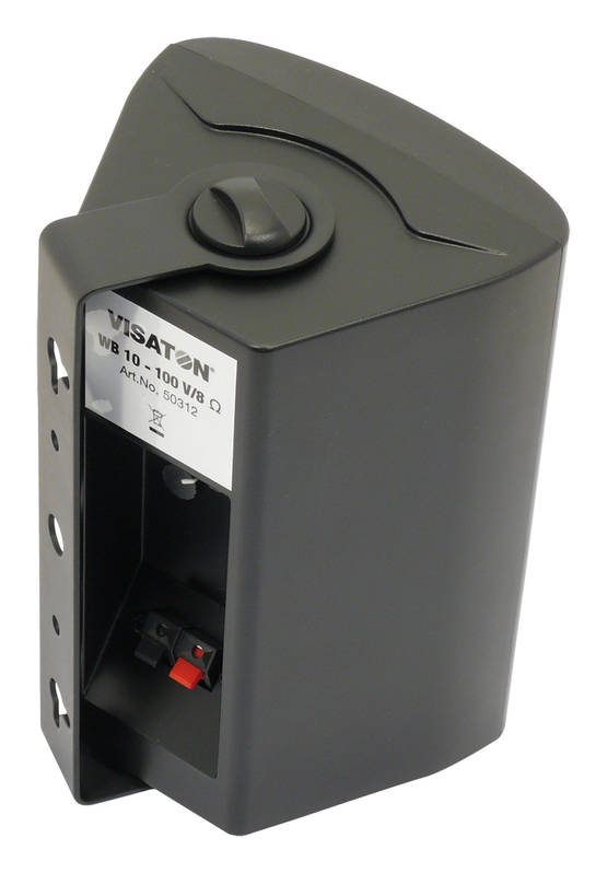 WB10 100V - 8 Ohm 2-vägs kompakta högtalare i ett robust plasthölje (svart) - Högtalarelement och tillbehör - VS-WB10B - 2