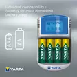 AA / AAA NiMH Batteriladdare 4x AA/HR6 2600 mAh - Batteriladdare för uppladdningsbara batterier - VARTA-POWERLCD - 47