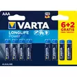 Alkaliska Batterier AAA 1.5 V High Energy 8-PR Blister - Alkaliska batterier - VARTA-4903SO - 1