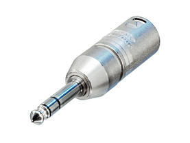 XLR Adapter XLR 3p hane - 6,35 mm, hane Silver - Ljudadaptrar - NTR-NA3MP - 3