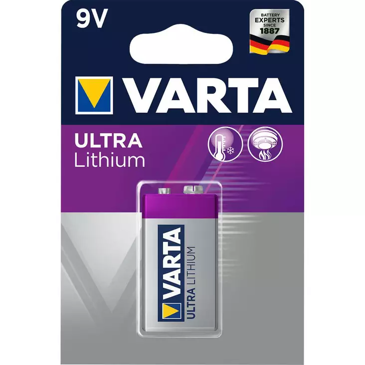 Litiumbatteri 9V 9 V 1-Blister - Andra batterier och ackumulatorer - VARTA-CR9V - 1